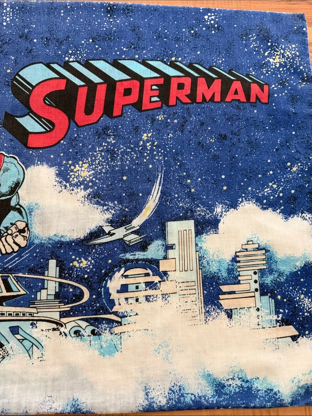 Set of 2 ~ VINTAGE 1978 DC Comics Inc. Superman Bedding Standard Pillow Cases